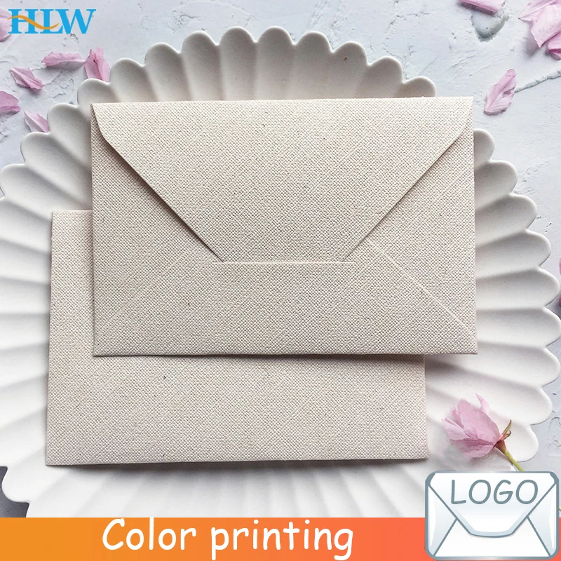 

10pcs/lot Retro Hemp Texture Envelope Blank For Wedding Party Invitation Greeting Cards Gift Envelopes Customized