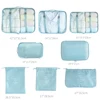Packing Cubes for Suitcases, 8pcs Travel Packing Cubes Travel Luggage Bags Waterproof Clothes Socks Shoes Toiletry Bag Organizer 6