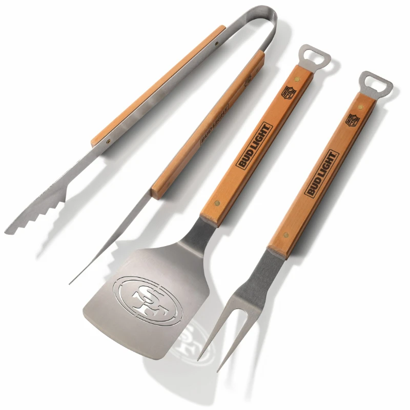 

Co-Branded SF 49ers 3-Piece BBQ Grill Set