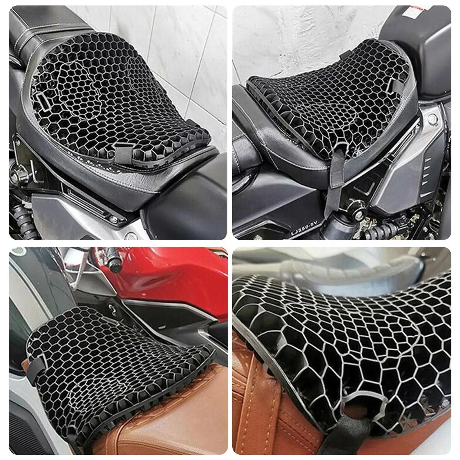 

Чехол для подушки на воздушное сиденье мотоцикла, 3D удобный чехол для сиденья мотоцикла, амортизация ударов, декомпрессионные сиденья