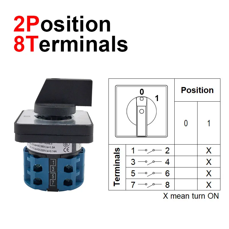 

Поворотный электрический переключатель CNMAWAY LW28-20