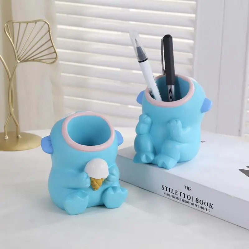 

Sanrio Hangyodon Cartoon Pen Container Super Cute Desktop Decoration Kawaii Student Stationery Storage Children Birthday Gift