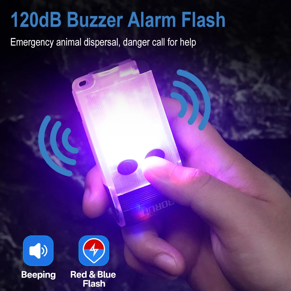 Фонарик BORUiT V30 EDC внешний аккумулятор с аккумулятором Type-C магнитный зуммер фонарь