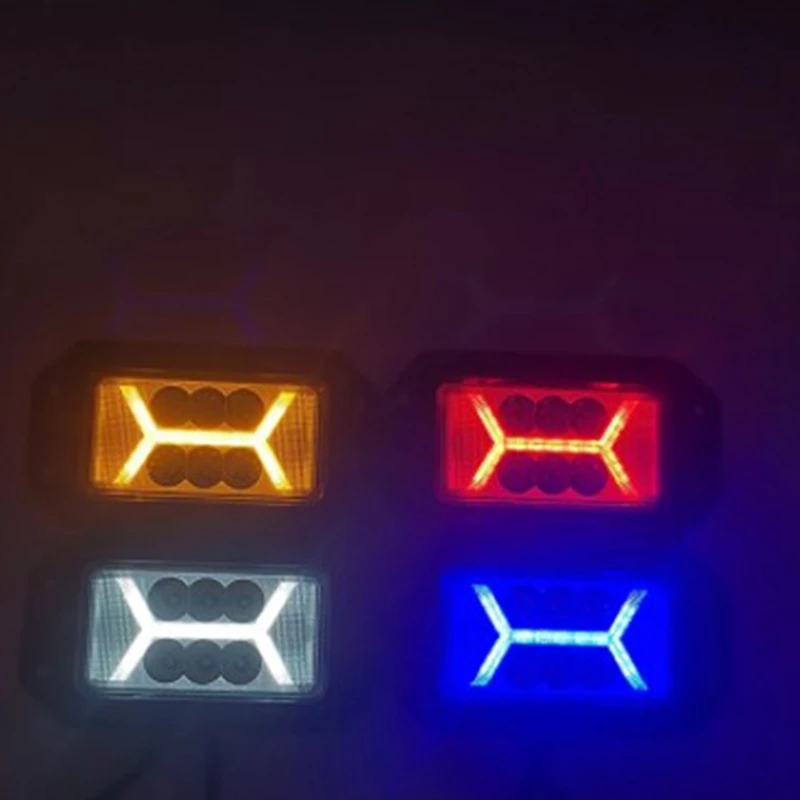 Рабочие фары прямоугольные с дневными ходовыми огнями Передняя панель