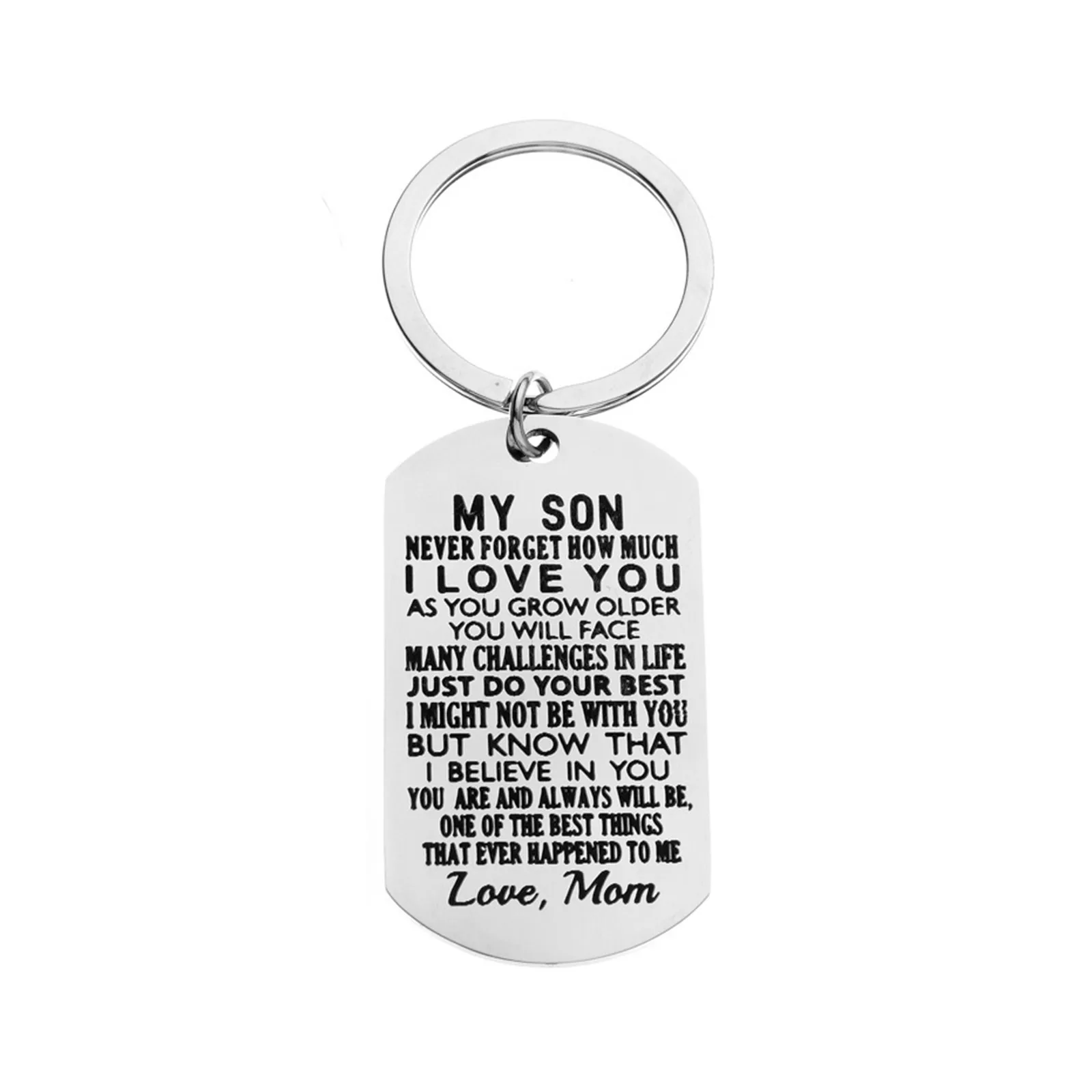 

My Letter Gift Stainless Steel Keychain Gifts For Daughter From Mom Dad Father