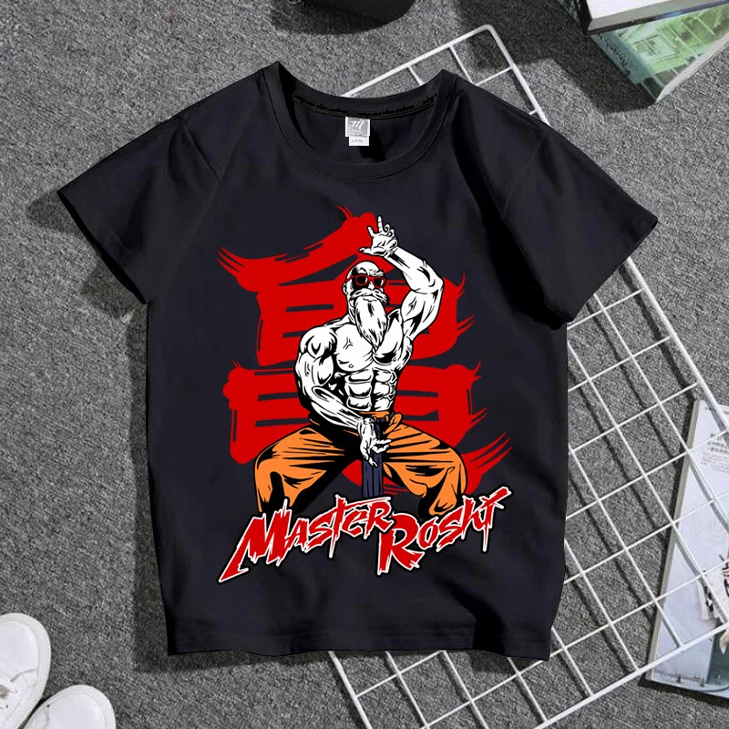 

Dragon Ball Children's Printed T-shirt Parent-child Wear Around Short-sleeved Cartoon Cute Children's Clothing Kids Clothes