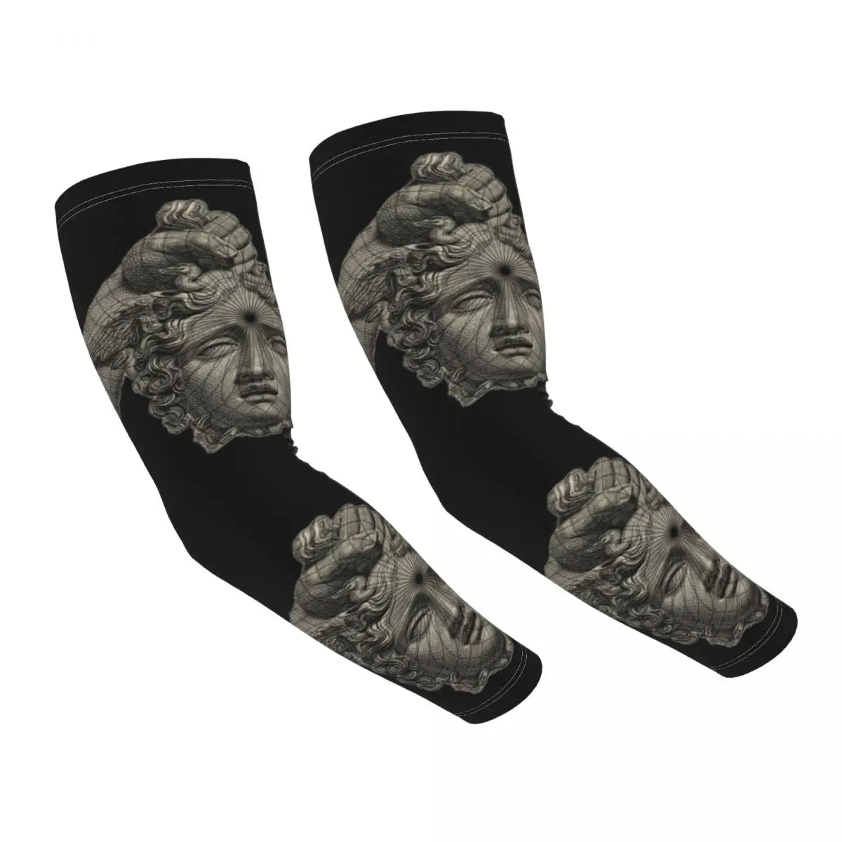

Medusa Head Arm Sleeves Warmer Women Men Greek Mythology UV Sun Protection Tattoo Cover Up Sports Compression Fishing