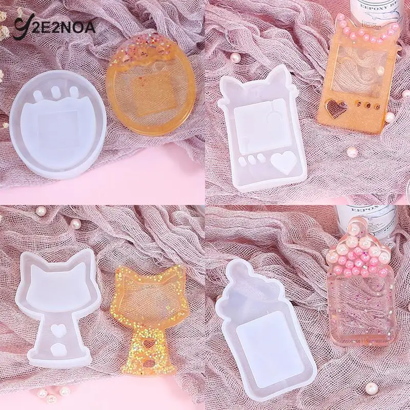 

1Pcs Clear Cat Paw Game Console Silicone Molds Shaker Oil UV Resin Epoxy Keychain Mold For DIY Pendant Jewelry Making