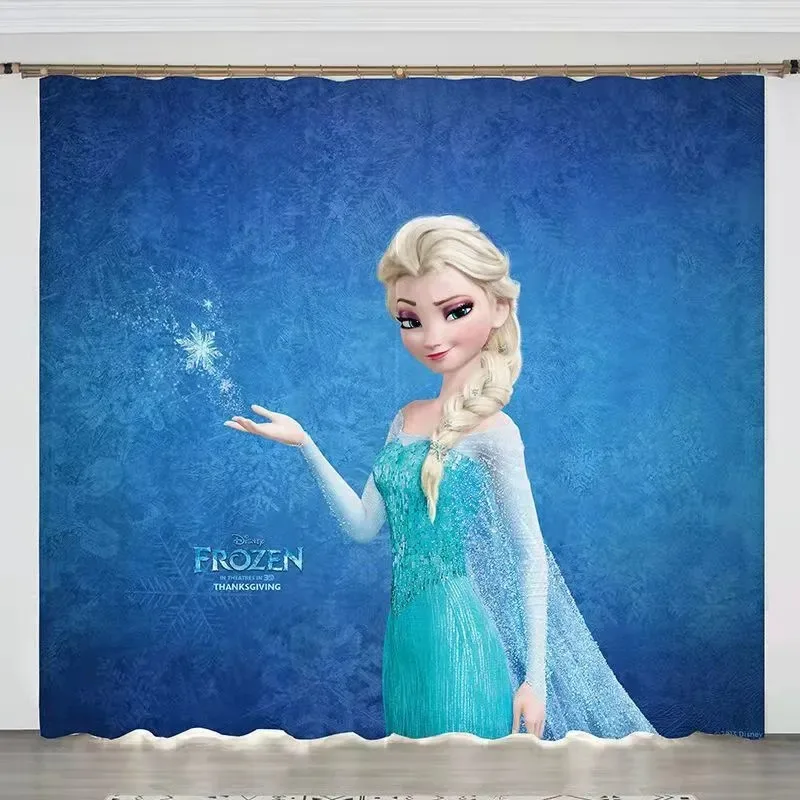 

Disney Blackout Curtains Pink Frozen Elsa Anna Olaf Children's Room Window Drapes for Bedroom Room Child Gifts Frozen Curtain