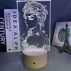 Гаджет в стиле аниме Невероятные приключения Джоджо, светодиодный ночсветильник с сенсорным датчиком, цветной ночсветильник для домашнего декора, 3d-лампа для фигурок Джоджо