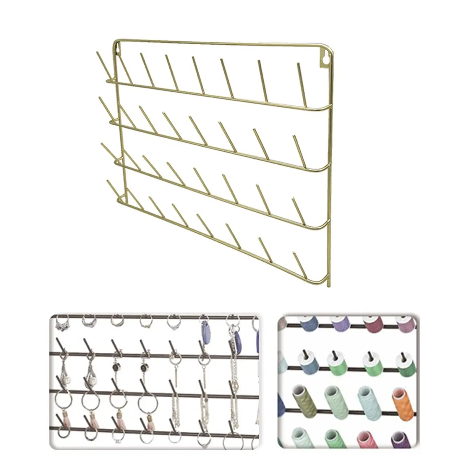 

Metal Sewing Thread Rack Tools Seperator Bobbin Supplies Hanging Braid Rack Spool Holder for Yarn Embroidery Crocheting Cone
