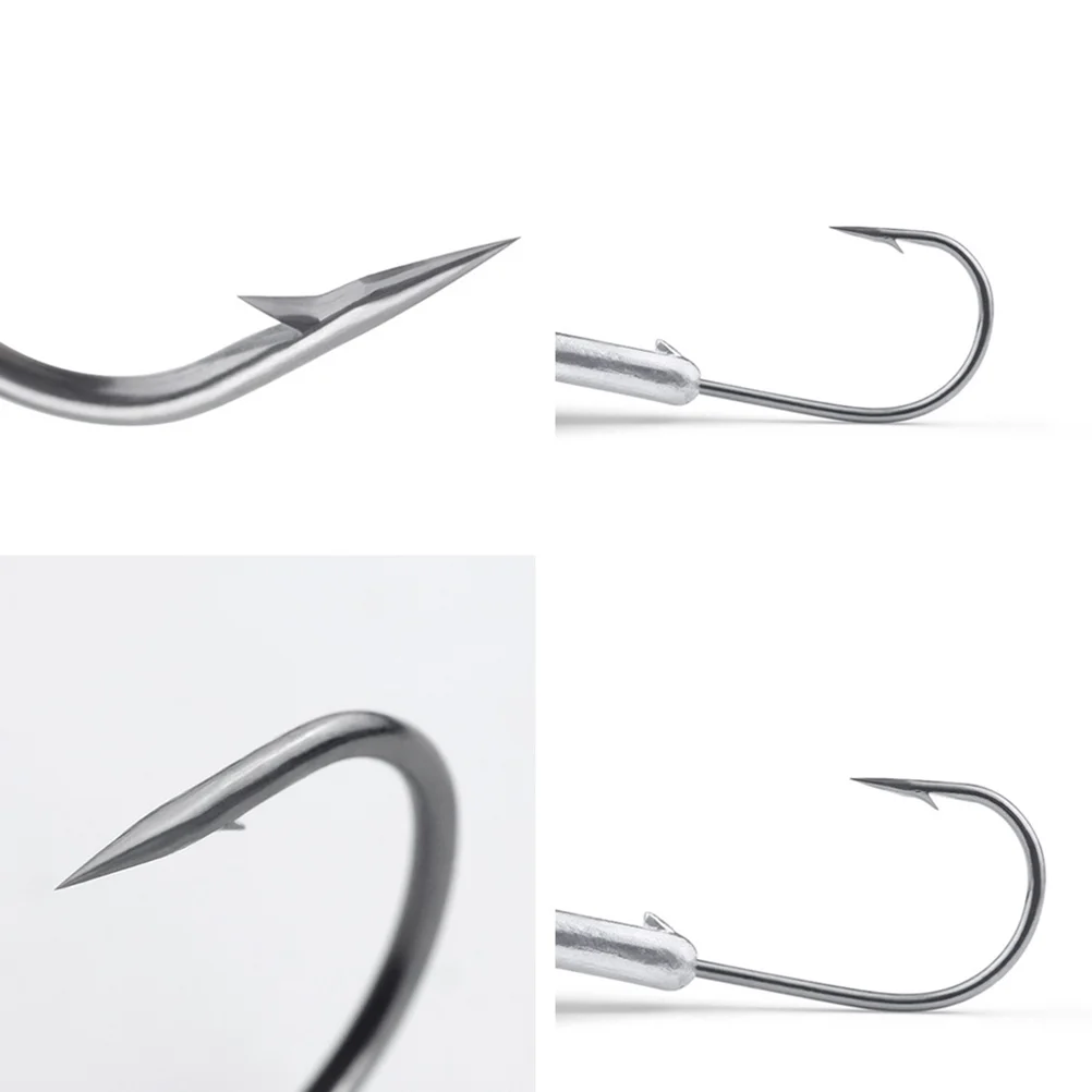 

10pcs Fishing Hooks Sturdy Sharp High Steel Bait Hooks Circle Hooks for Angler Fisher