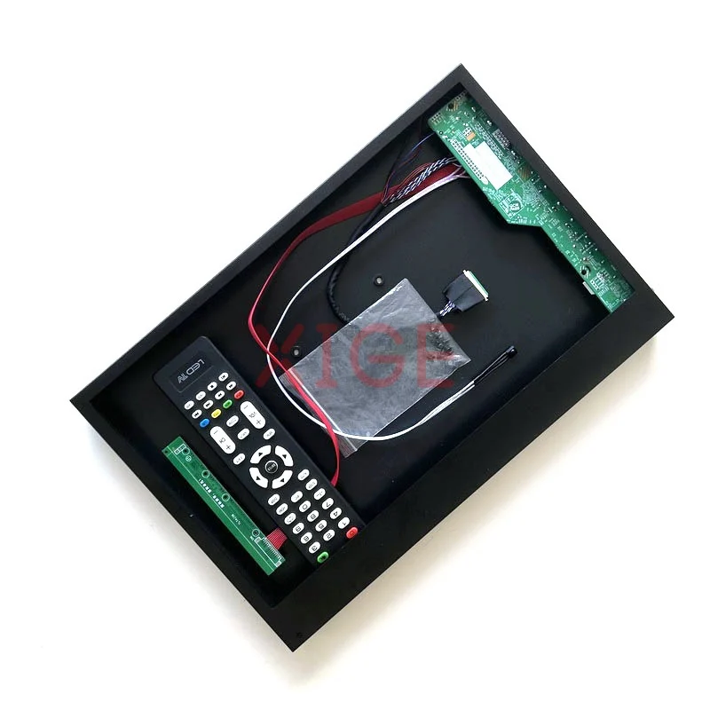 

Fit N140B6/N140BGE Driver Controller Board+Metal Shell VGA+HDMI+AV+USB Display DIY Kit 40 Pin LVDS 1366*768 Analog TV Signal 14"