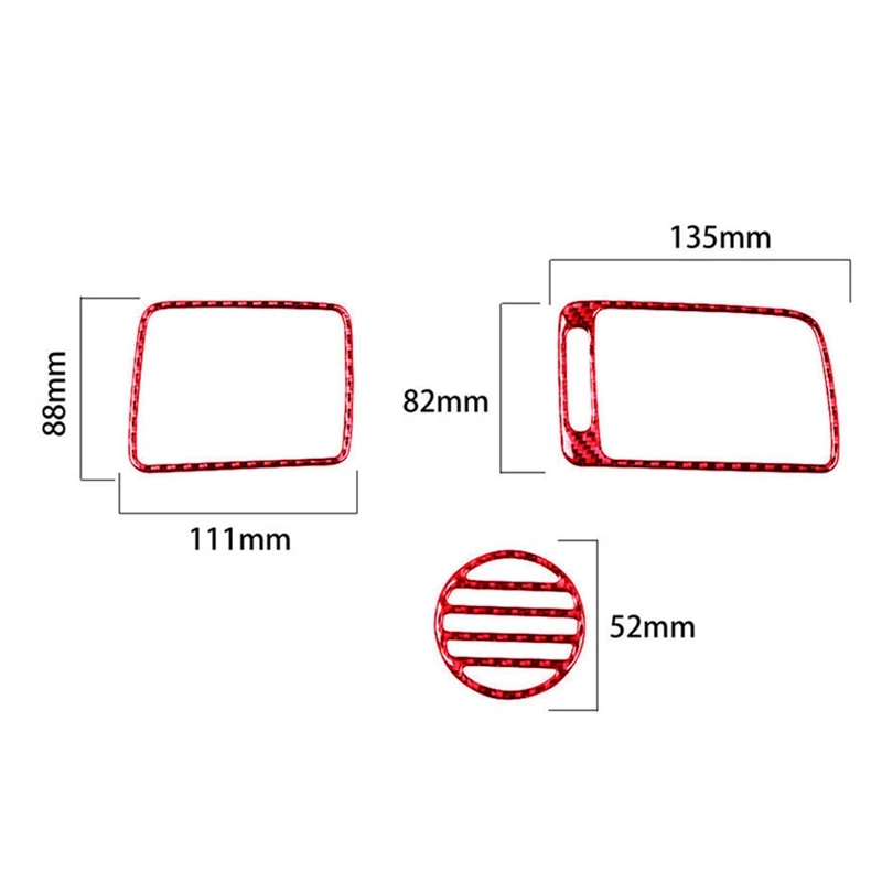 3 шт. крышка вентиляционного отверстия Copilot накладка красного цвета из