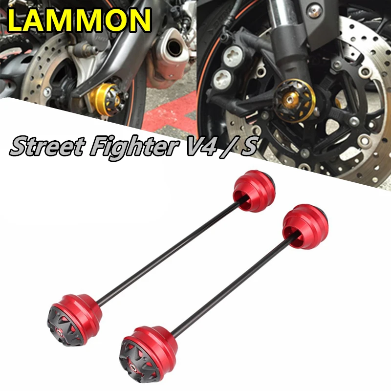 

Front Wheel Protector Axle Fork Crash Slider FOR DUCATI Street Fighter V4 StreetFighter V4S S 2020