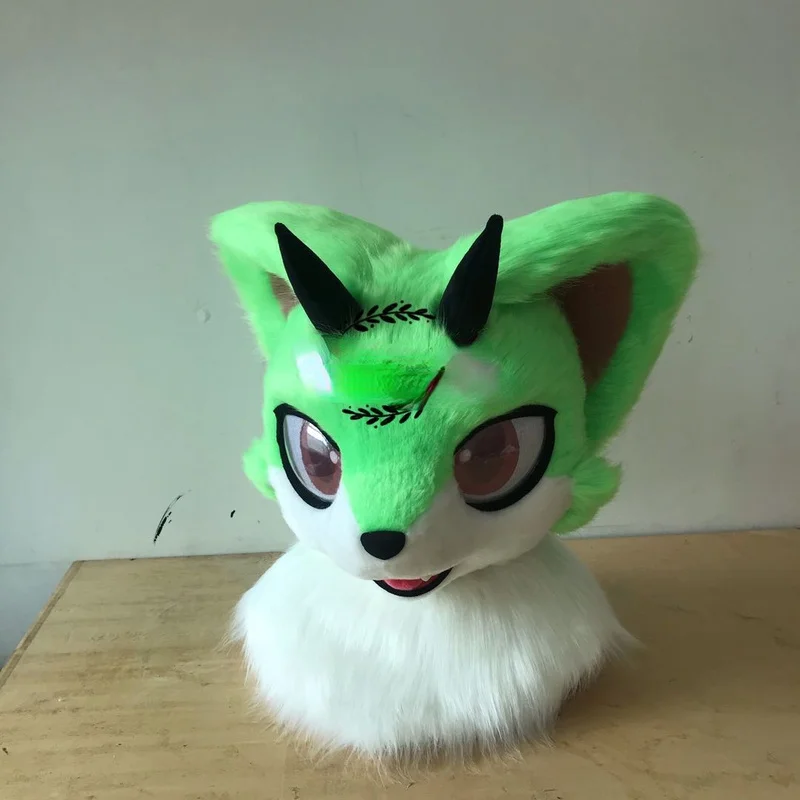 

Пушистая голова животного костюм животного пушистый костюм пушистый хвост лапы большой масштаб мероприятий представлений и косплей костю...