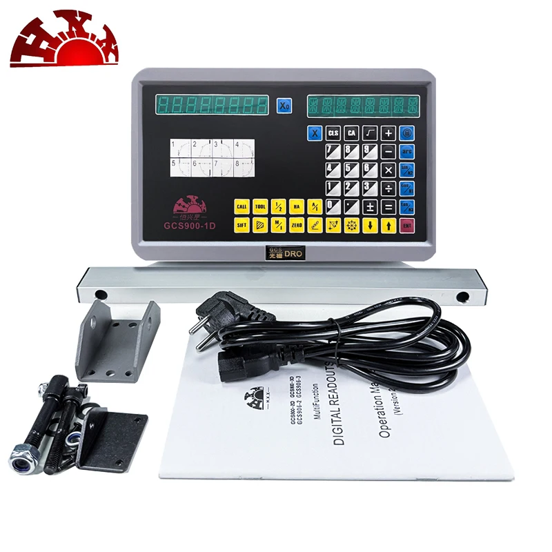 Новый GCS900-1D 1-осевой цифровой дисплей DRO AC110V-220V и 1 шт. линейный кодировщик шкалы 0-1000 мм для фрезерного токарного станка