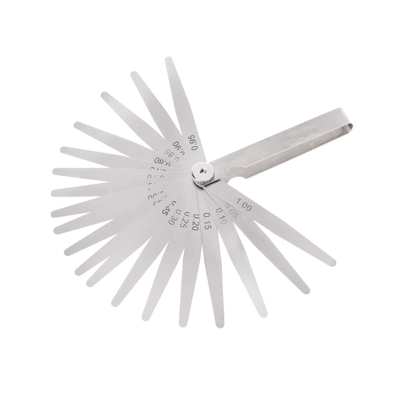 

0.05-1mm 20 Blade Feeler Gauge Gage Thickness Measurment Tool Metric Gap Filler