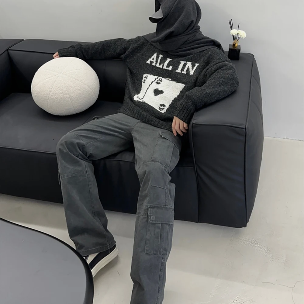  Мужские брюки карго с несколькими карманами повседневные мужские для