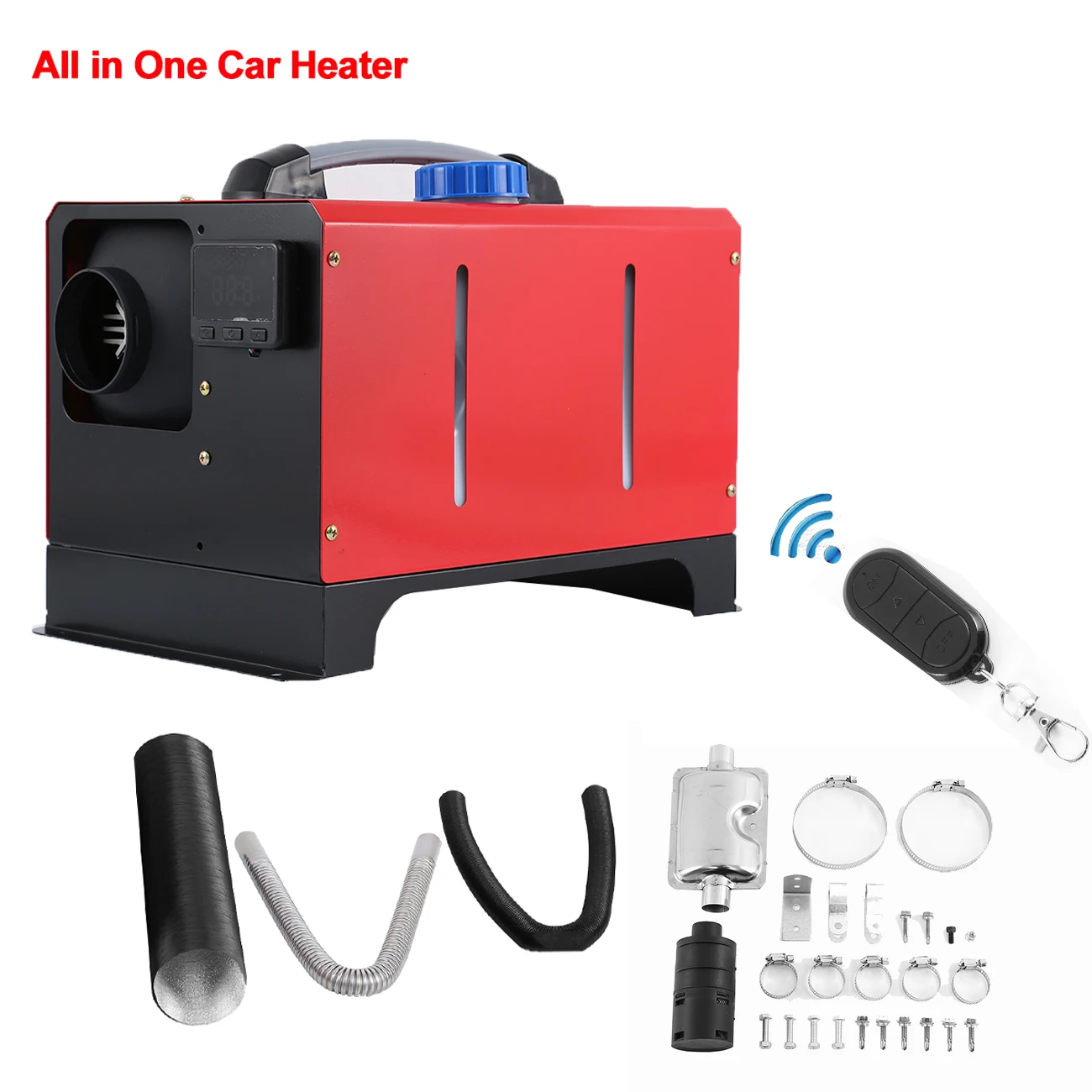 

Honhill 5KW Diesel Air Heater 12V All in One with LCD Switch & Remote Control Muffler Parking Suitable for Truck Boat Car Traile