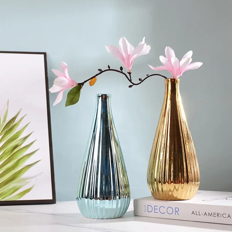 

Цветная Керамическая Ваза для домашнего декора, настольные украшения, настольные декоративные вазы для гостиной, настольная декоративная ваза, Современная Подарочная Цветочная бутылка