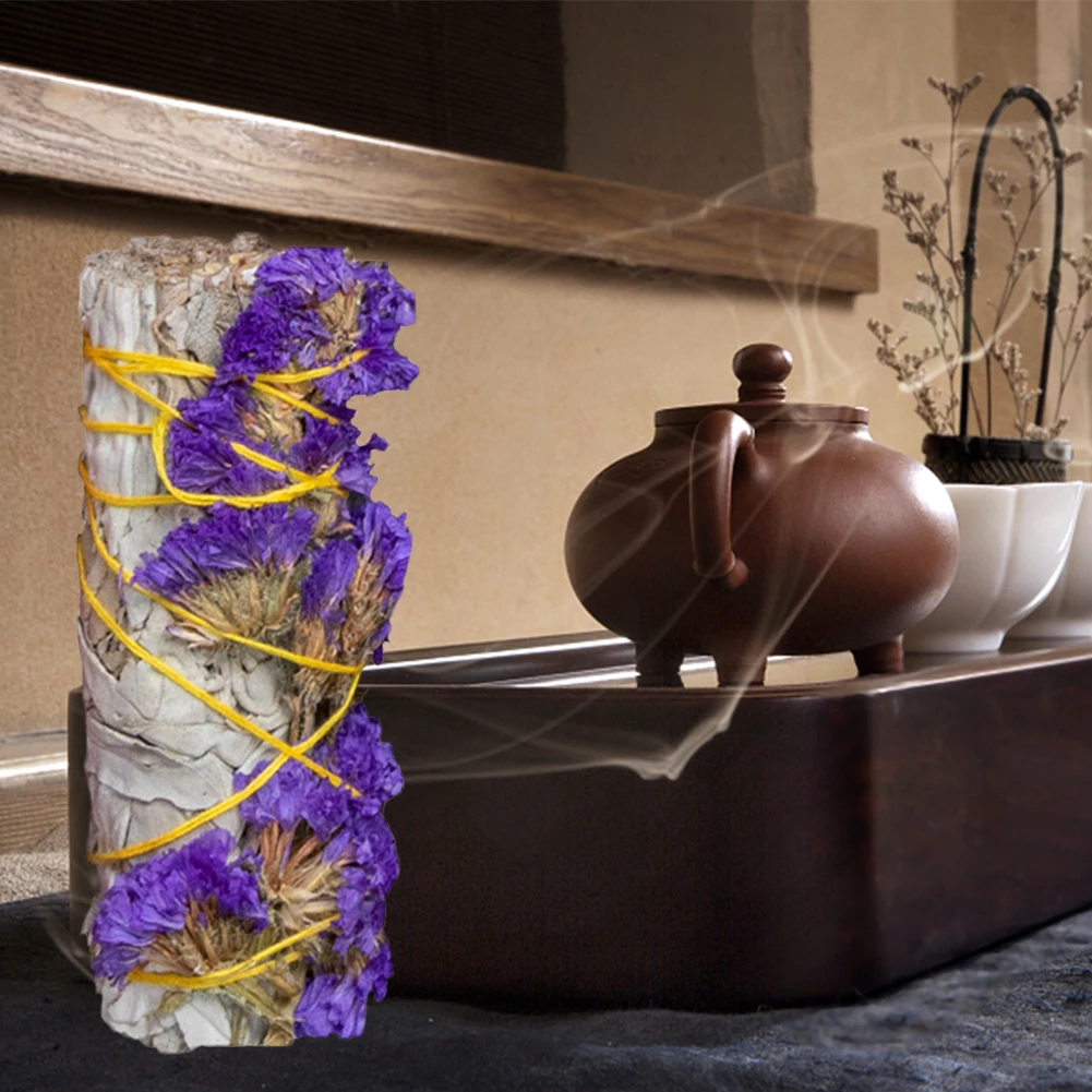 

Natural White Sage Bundle Smudge Sticks Leaf Indoor Home Purification Fragrance Household Fragrance Products Parts
