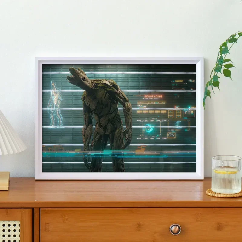 Настенный постер стражи Диснея Картина на холсте с рисунком стены акварелью для