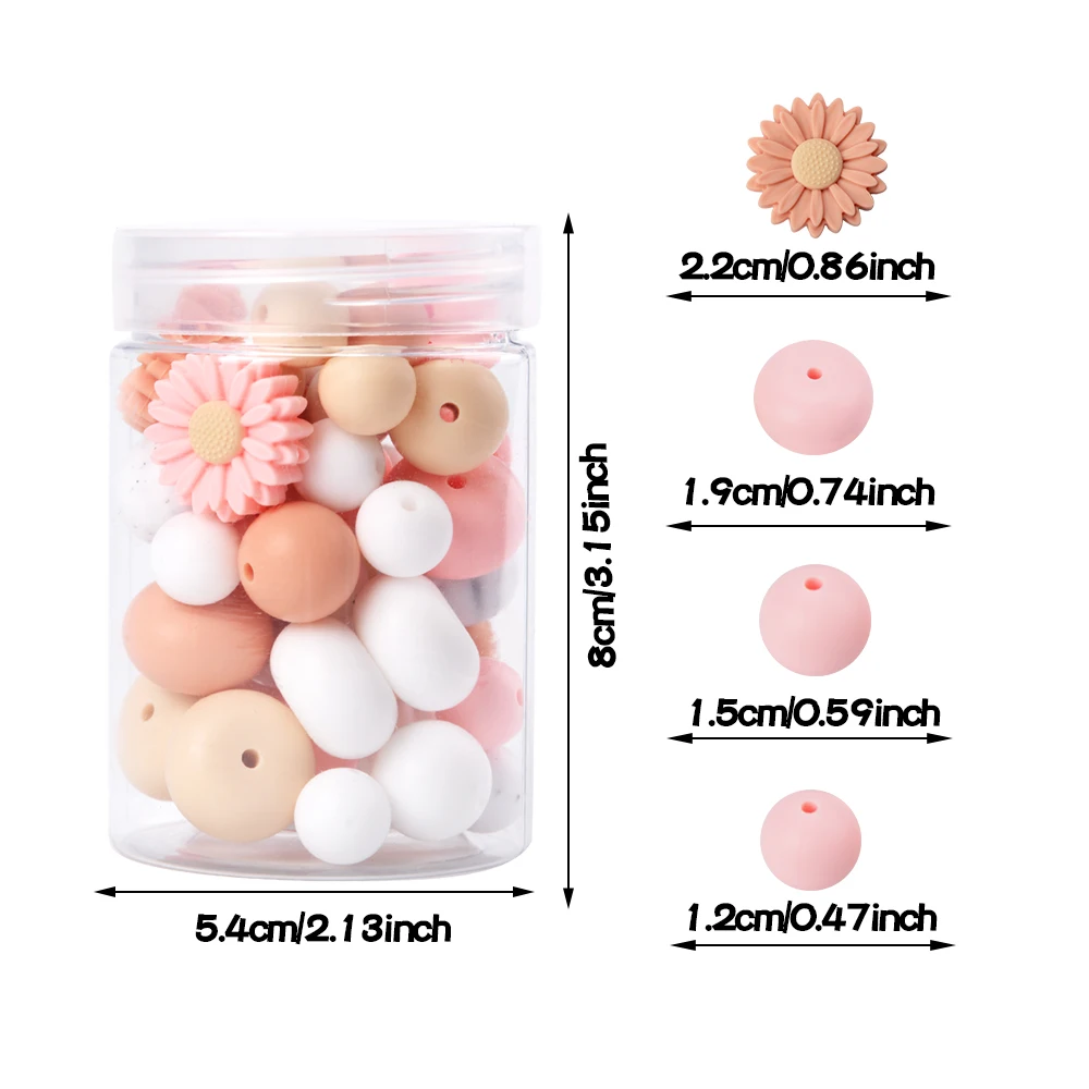 LOFCA 5 см консервированные маргаритки круглые свободные силиконовые бриллианты