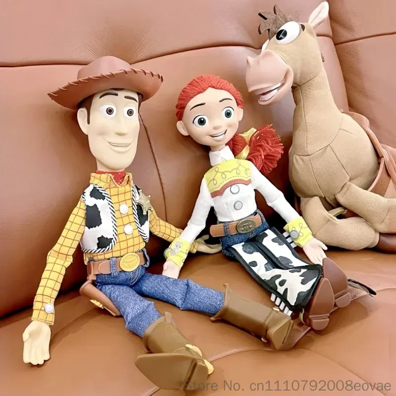 Фото Аниме-фигурки Disney Toy Story 4 - говорящие коллекционные модели персонажей Вуди, Базза, Джесси, Рекса для декора и в подарок №3