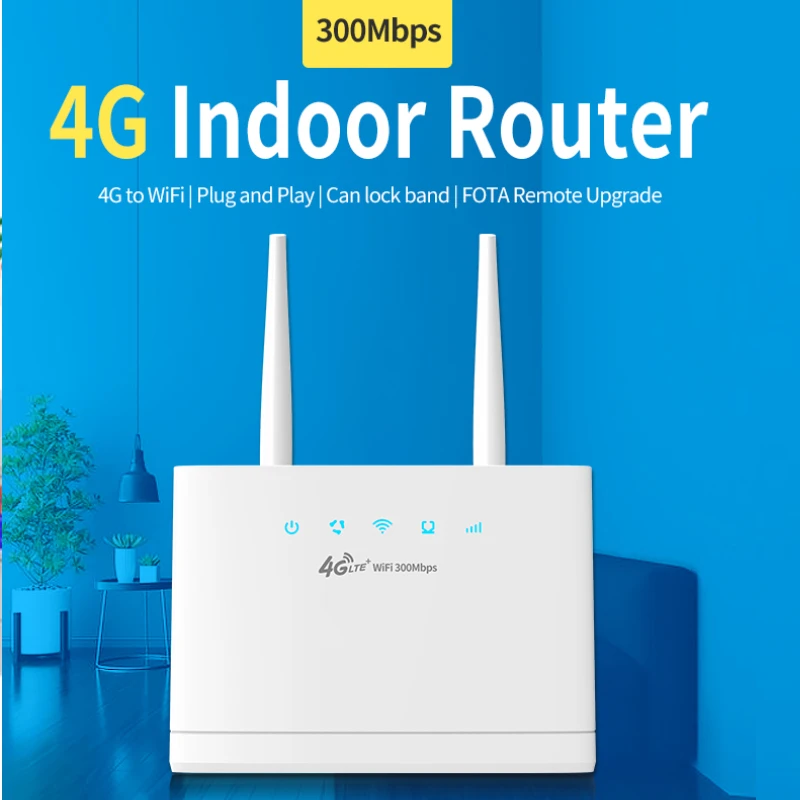 

Wireless 4G Router Wifi 150Mbps LTE CPE Router Modem Unlocked Hotspot With 3*5dbi High Gain Antennas+SIM Card Slot WAN/LAN Port