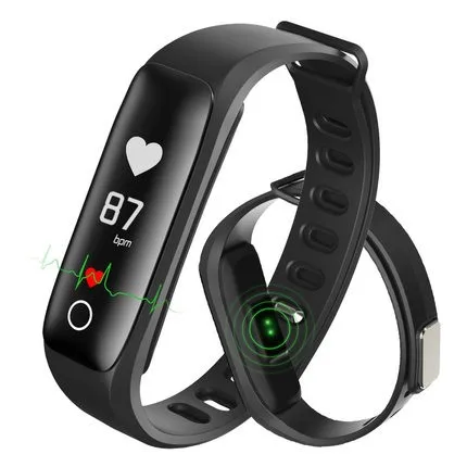 

Смарт-браслет мужской спортивный с пульсометром, тонометром, шагомером, водостойкий