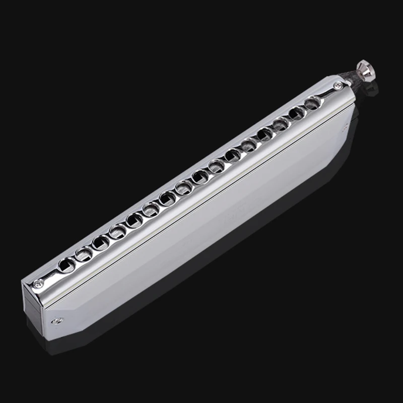 Профессиональная Хроматическая гармоника QIMEI с 16 отверстиями 64 тона ротовой Ключ