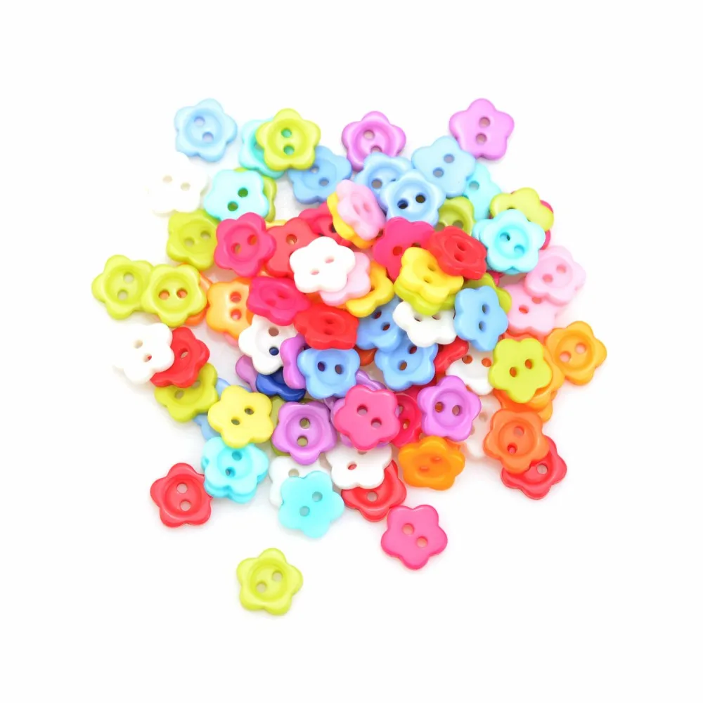 

50/100 шт., пластиковые пуговицы для скрапбукинга