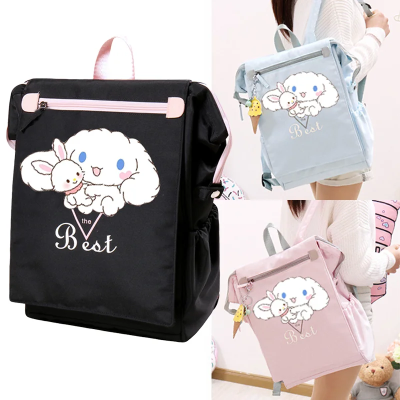 

Sanrio Cinnamoroll Backpack Jk Cute School Bag Kuromi Backpack Student Large-capacity Anime Bag Gift Casual Wild Backpack