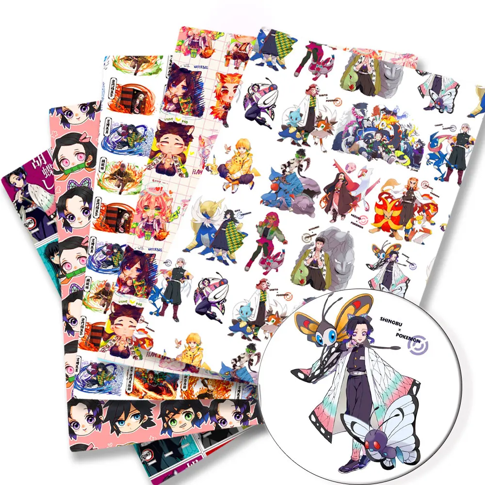 

Demon Slayer Cartoon Hot DIY 140x50CM Polyester cotton Fabrichandmade sewing patchwork printed fabric fabric