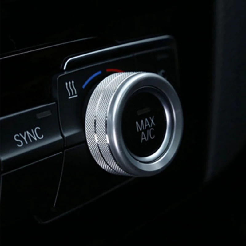 Air Condition Knob Audio Volume Control Button Circle Decoration Trim Ring Cover for BMW 1 2 3 4 Series f30 F34 Silver | Автомобили и
