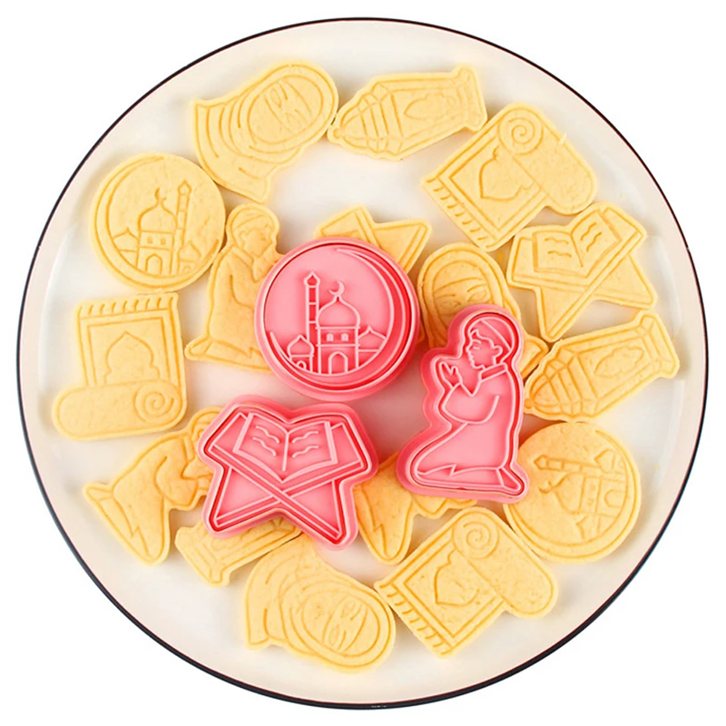 

EID MUBARAK Biscuit Mold Cookie Cutters DIY Cake Baking Tools Islamic Muslim Party Decor Al Adha Ramadan Decoration Eid Mubarak