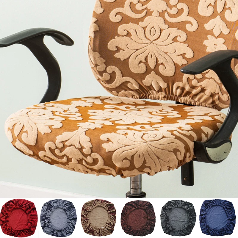 

Spandex Jacquard Chair Cushion Cover Dining Room Cushion Chair Seat Cover Without Backrest Furniture Protector Stool Chair Cover