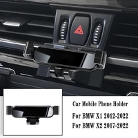 car phone holder for bmw x1 x2 f39 f47 f48 f49 2012 2022 gravity navigation bracket air outlet clip bracket rotatable support