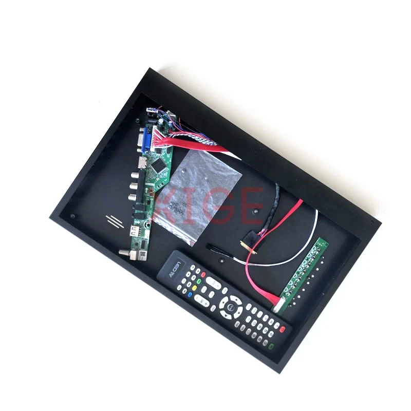 

Fit CLAA156WA11A/CLAA156WA15A Controller Board+Metal Case Kit VGA+HDMI+AV+USB Analog TV Signal 15.6" Screen 40 Pin LVDS 1366*768