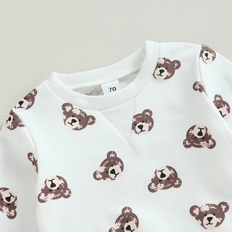 

Toddler Baby Girls Boys Halloween Outfits Cute Pumpkin Long Sleeve Sweatshirt Elastic Pants 2Pcs Fall Winter Clothes