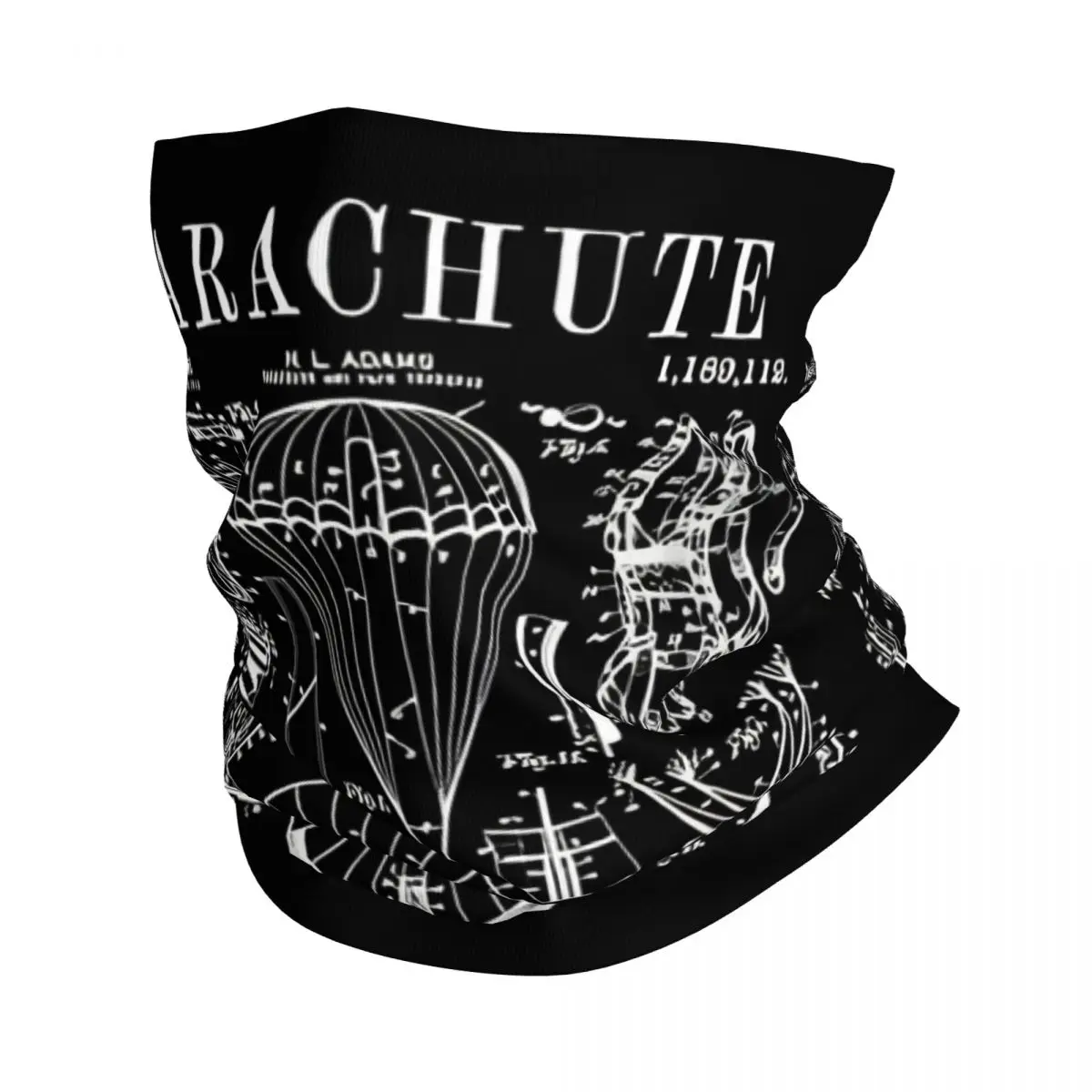 Парашютная бандана винтажная на шею с принтом в виде парашютного неба Балаклава