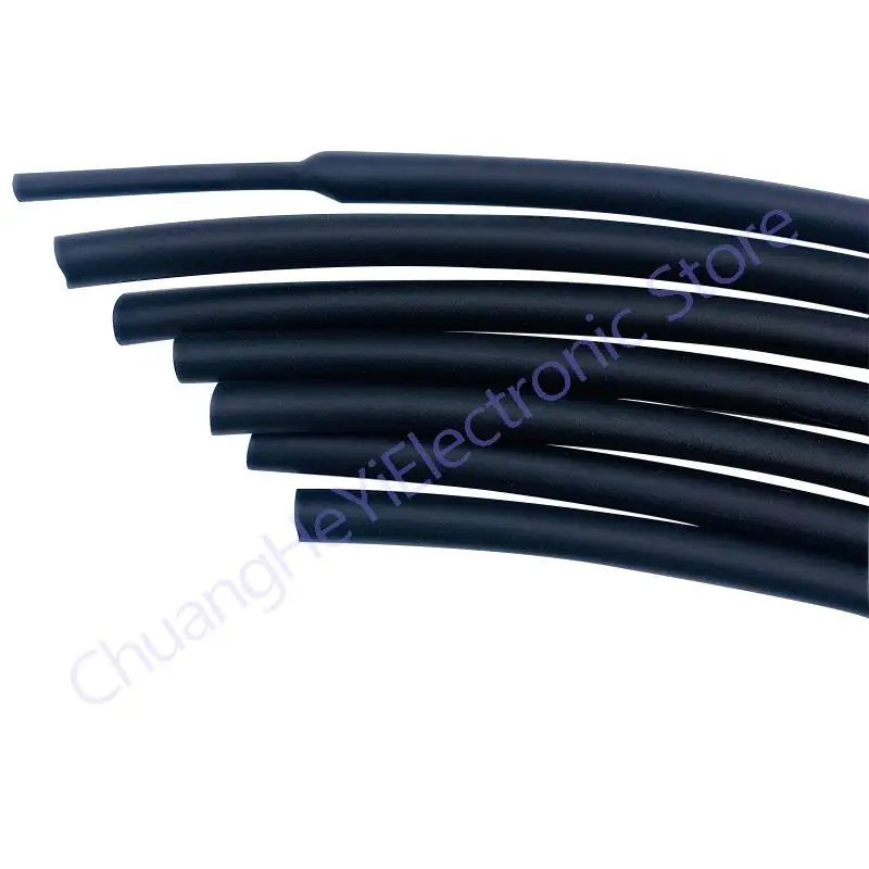 

1 метр/лот 2:1 черный 1 мм 1,5 мм 2 мм 2,5 мм 3 мм 3,5 мм 4 мм 5 мм 6 мм 7 мм 8 мм 9 мм DIY ремонтный кабель, термоусадочная трубка