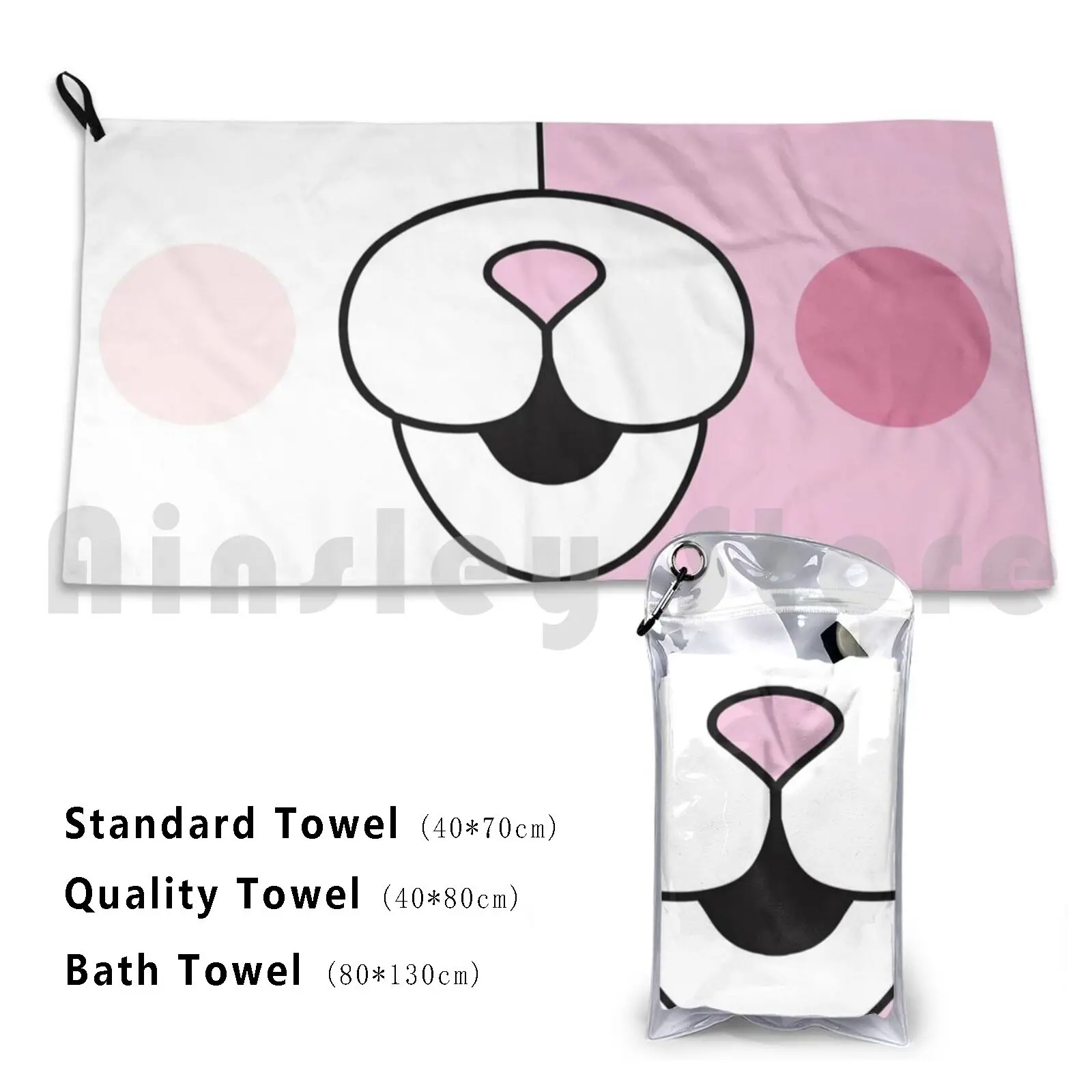 

Monomi Bath Towel Beach Cushion Danganronpa Sdr2 Danganronpa 2 Monomi Monokuma Monomi Usami Usami