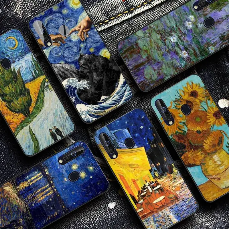 

YNDFCNB Van Gogh oil Art Painting Phone Case for Samsung A51 01 50 71 21S 70 10 31 40 30 20E 11 A7 2018