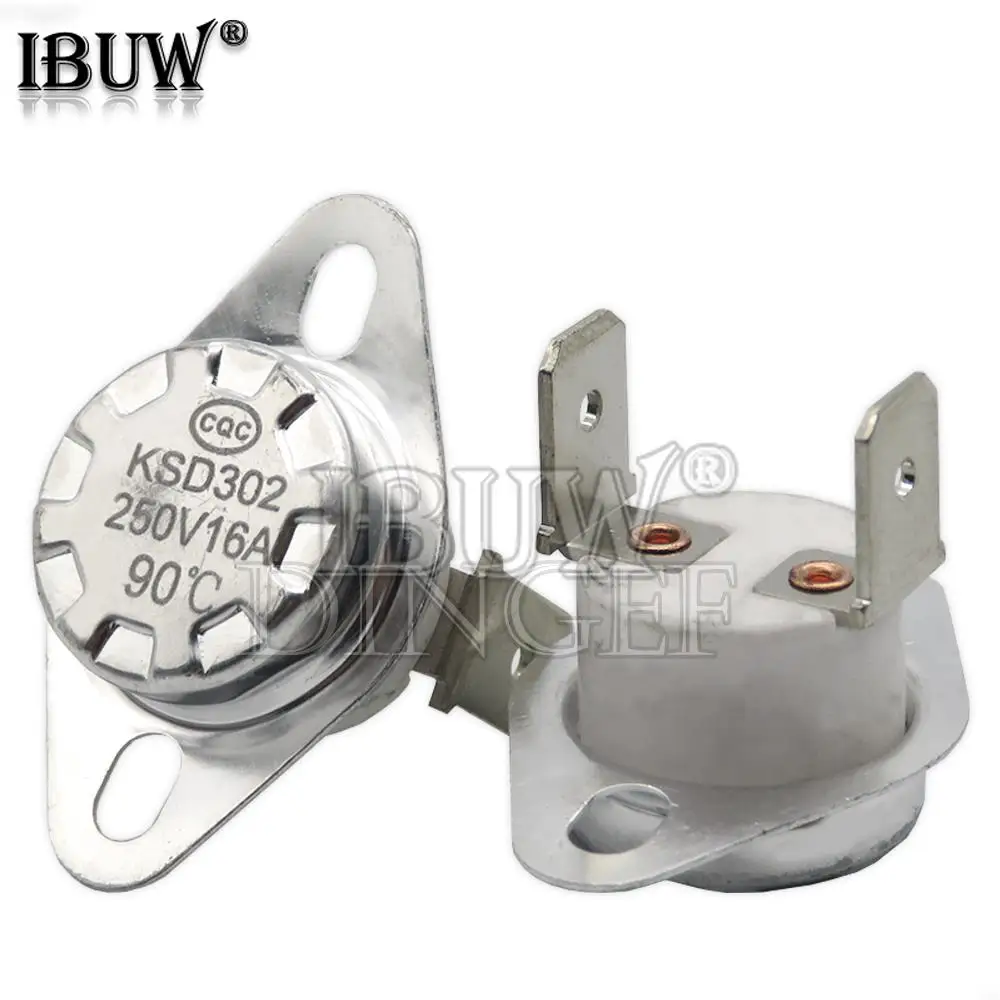 

10 Шт. KSD302 16A 250 В Керамический Термистор KSD301 Нормально Закрытый/обычно Открытый Переключатель Температуры 40 ° С До ...