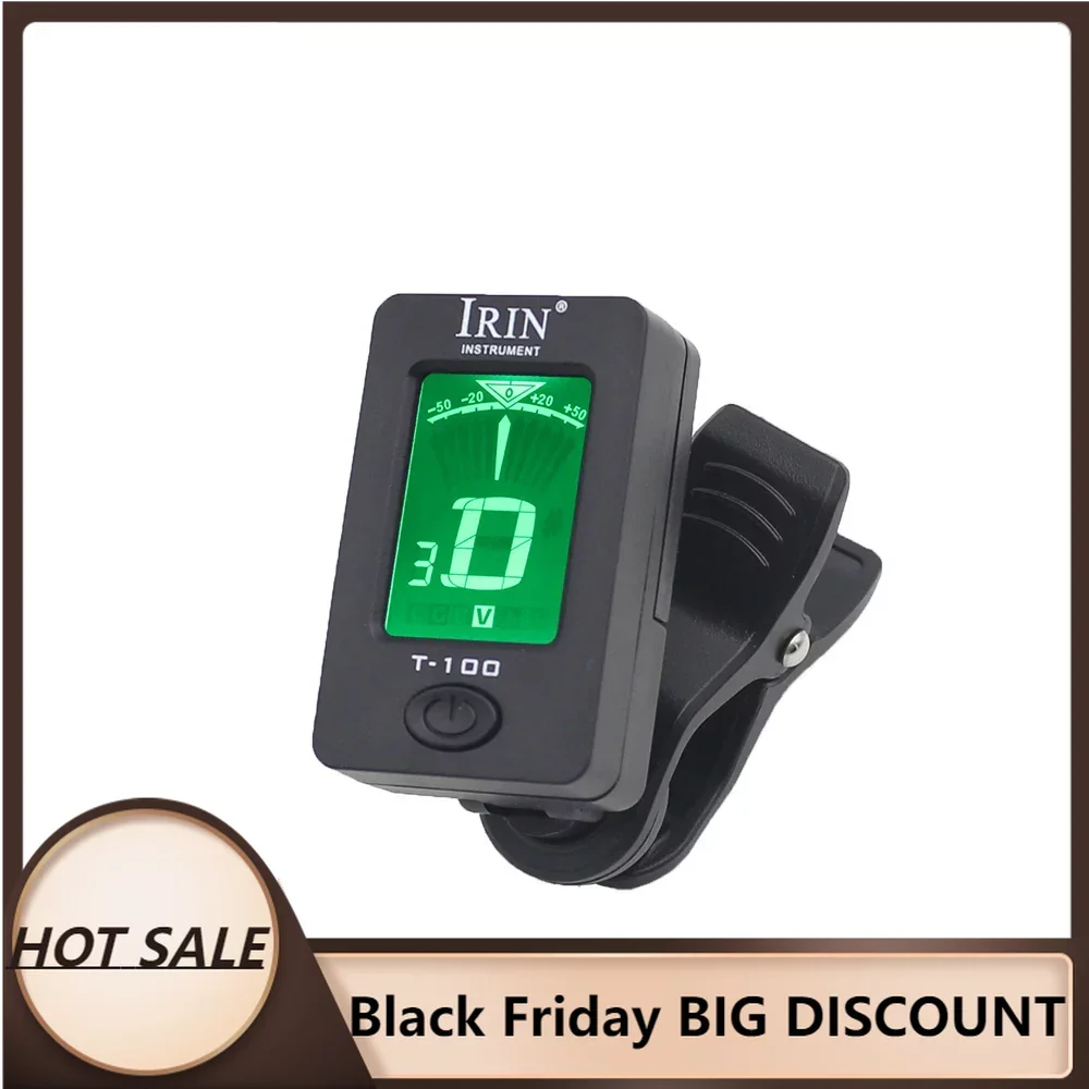 

Guitar Tuner T-100 Rotatable Clip Tuner Portable Universal Guitar Accessories String Instrument Guitar Parts