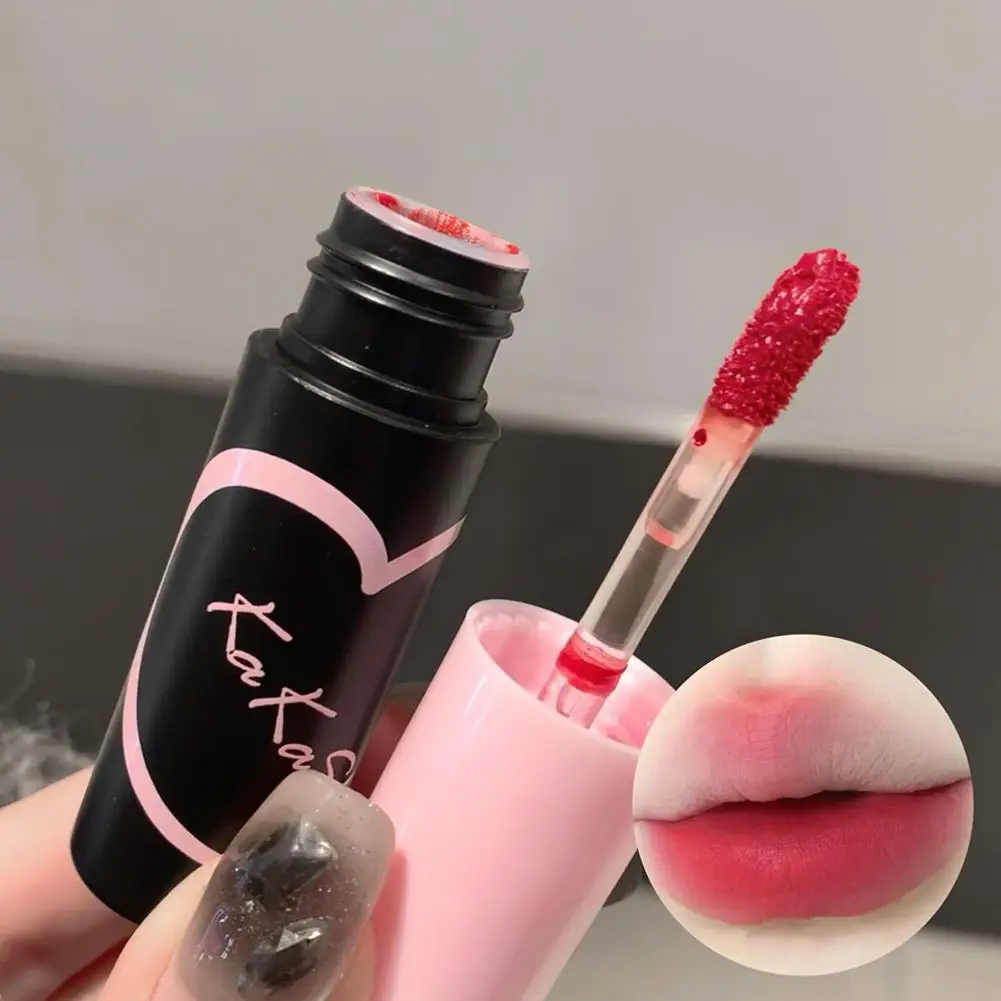 6-створчатый бархатный блеск для губ матовый красный оттенок пигмент косметика