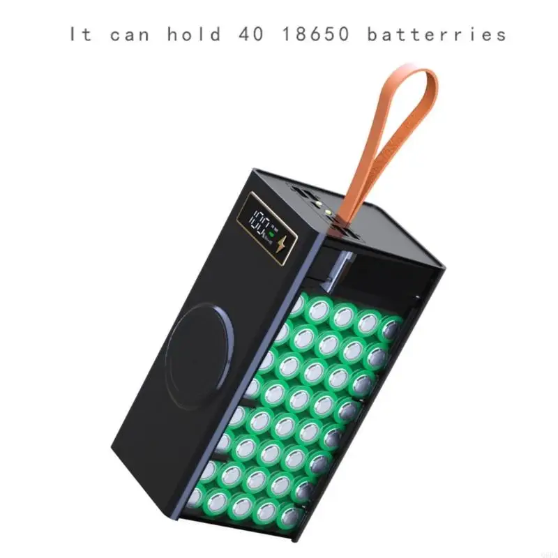 Фото Q6PA Portable 40x18650 Блок батареи DIY Power Box с быстрой зарядкой и многопользой. Нет батарей. №5