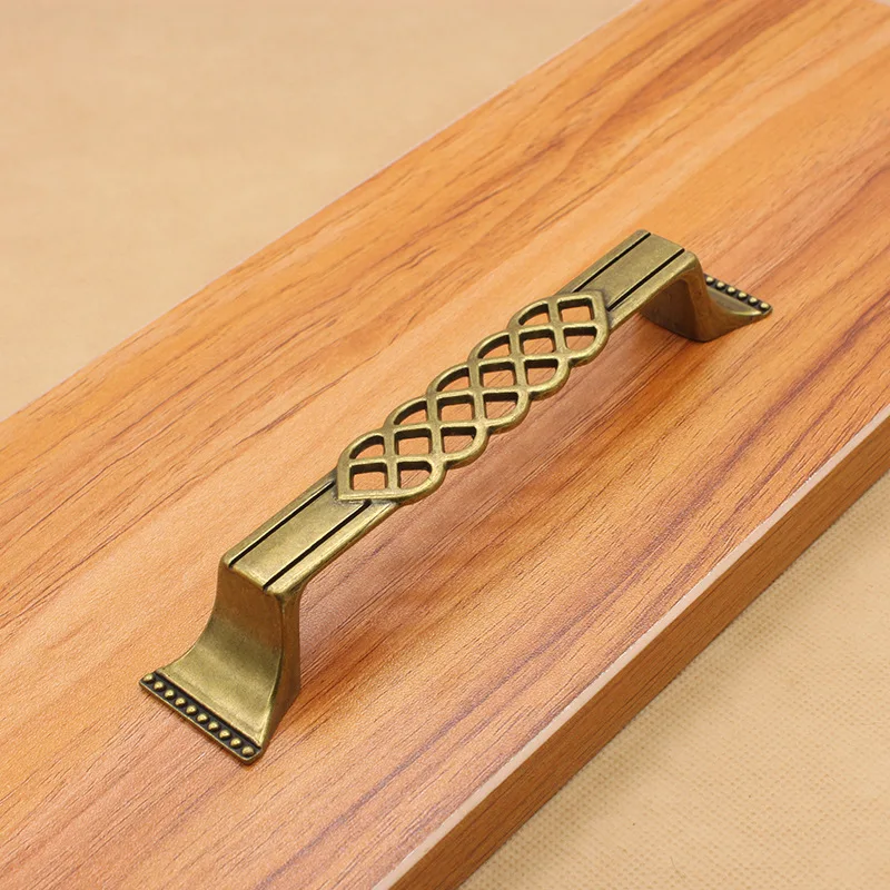 

Zinc Alloy Furniture Hollow Antique Bird Cage Handles Handle for Cabinet Drawers Home Improvement Chinese Classical Green Bronze